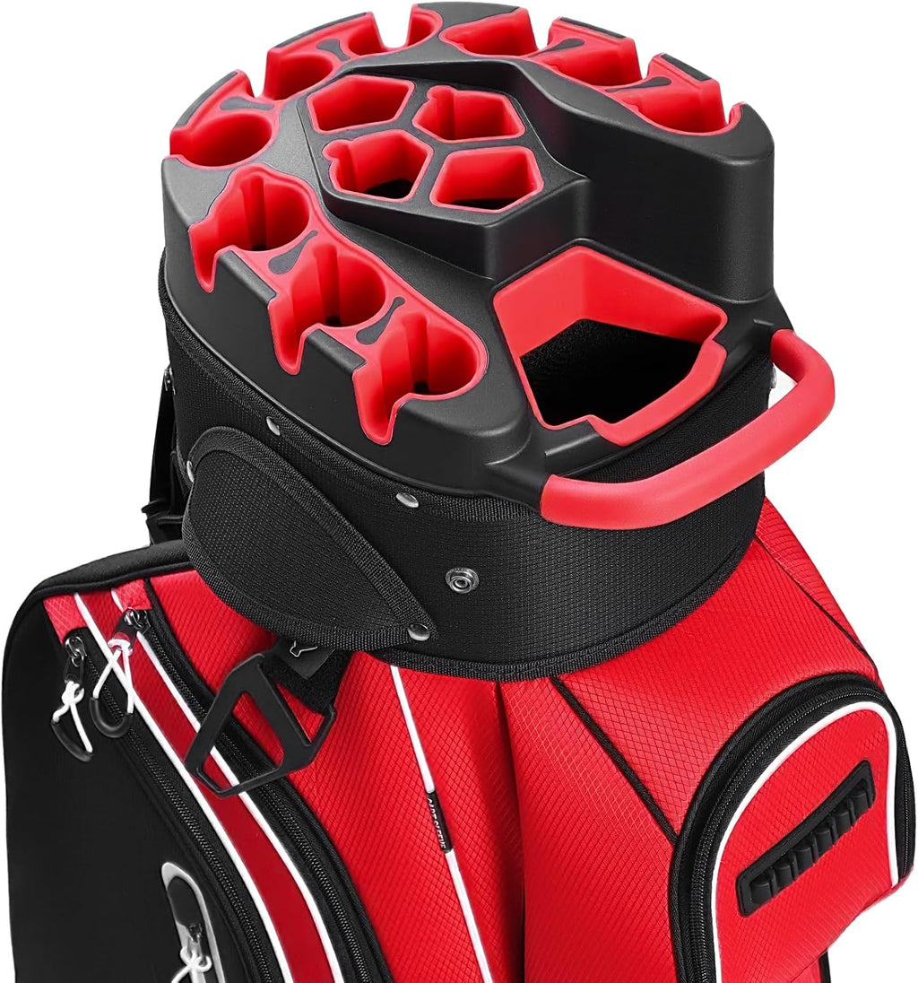 uniHimal14-Way Golf Cart Bag Pro with Full Length Divider Top, Golf Bag for Men with Handles and Rain Cover