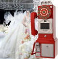 Video & Audio Guest Book Wedding Phone Guestbook,1080p Video Audio Wedding Phone,32/64/128g Customized Video Audio Guest Book Alternatives-Lens Recording,For Wedding Bridal Shower,Birthday ,Red32g