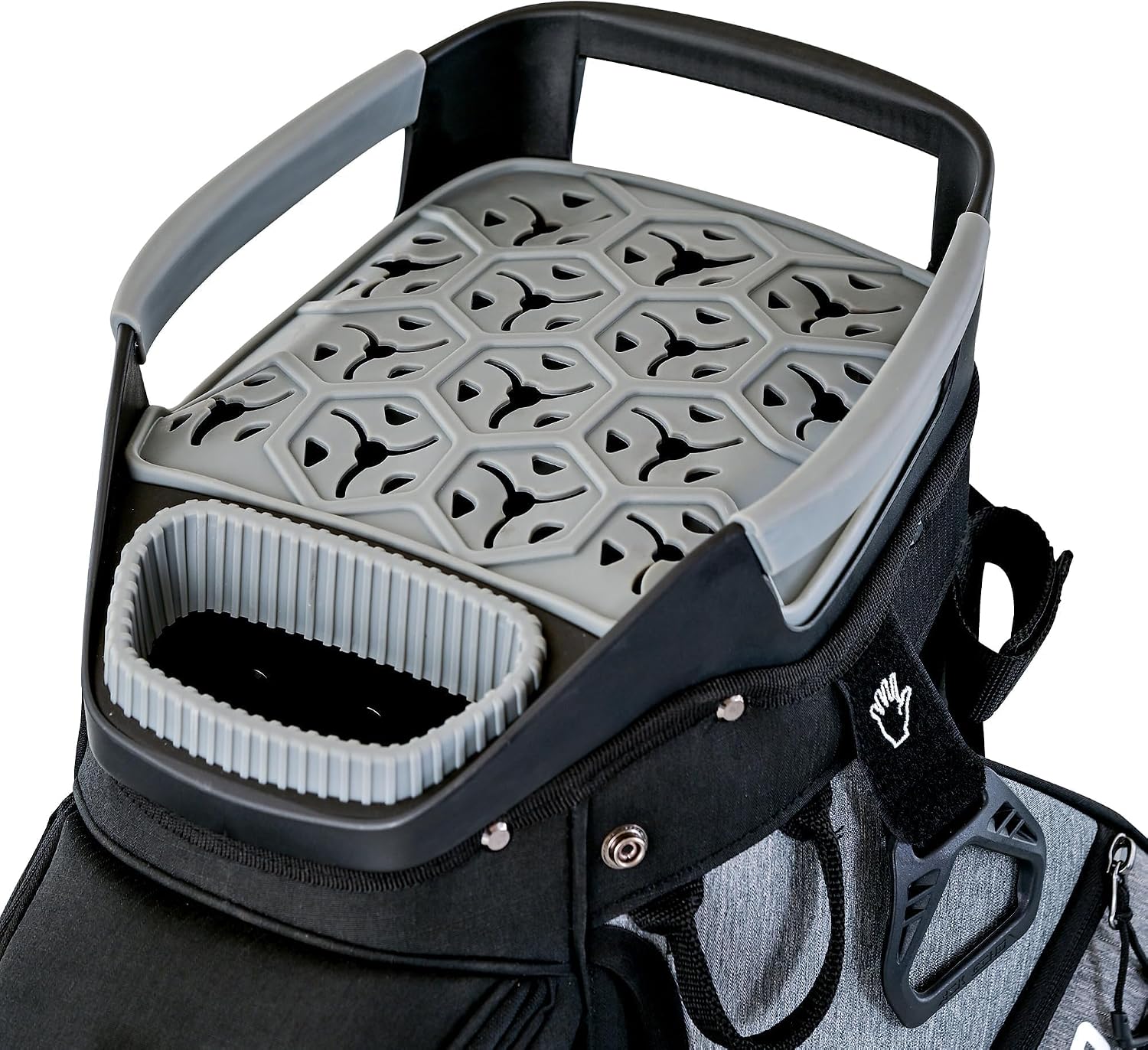 ASK ECHO Soundless 15-Divider Golf Cart Bag, Grip Locking Bottom with Rain Cover