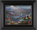 Thomas Kinkade Lady and the Tramp Falling In Love 12 x 16 Canvas Classics with Black