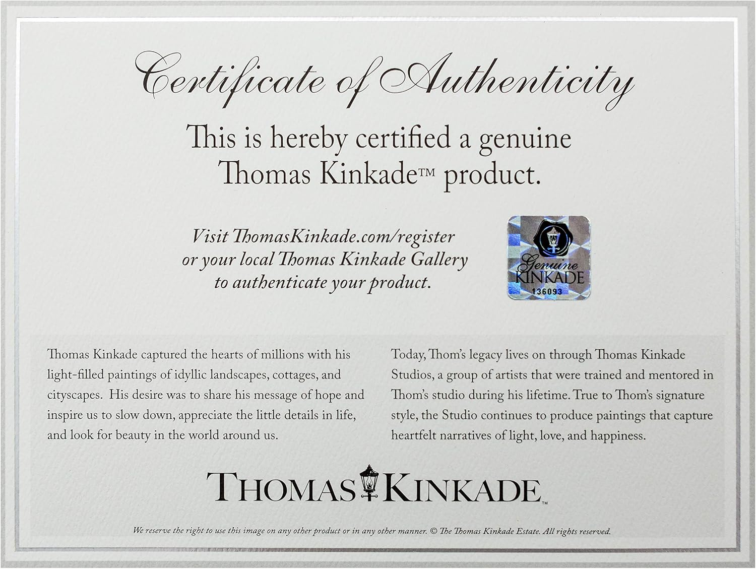Thomas Kinkade Studios Mickey and Minnie in Ireland 5 x 7 Brushwork (Burl Frame)