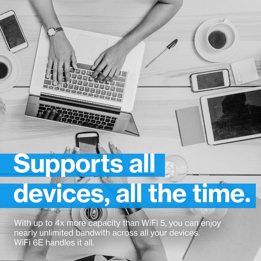 Linksys Velop Pro 6E WiFi Mesh System | Two Cognitive Mesh Tri-Band routers with 5.4 Gbps (AXE5400) Speed | Whole Home Coverage up to 6,000 sq ft | Connect 200+ Devices | 2Pk MXEC622 | (Renewed)