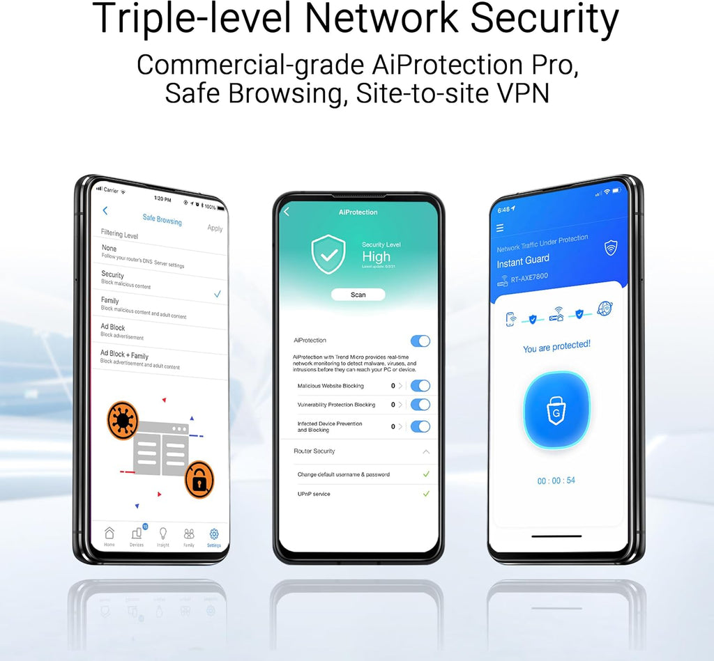 ASUS ZenWiFi BT8 BE14000 WiFi7 Tri-Band Wireless Mesh System (White, Triple Pack)