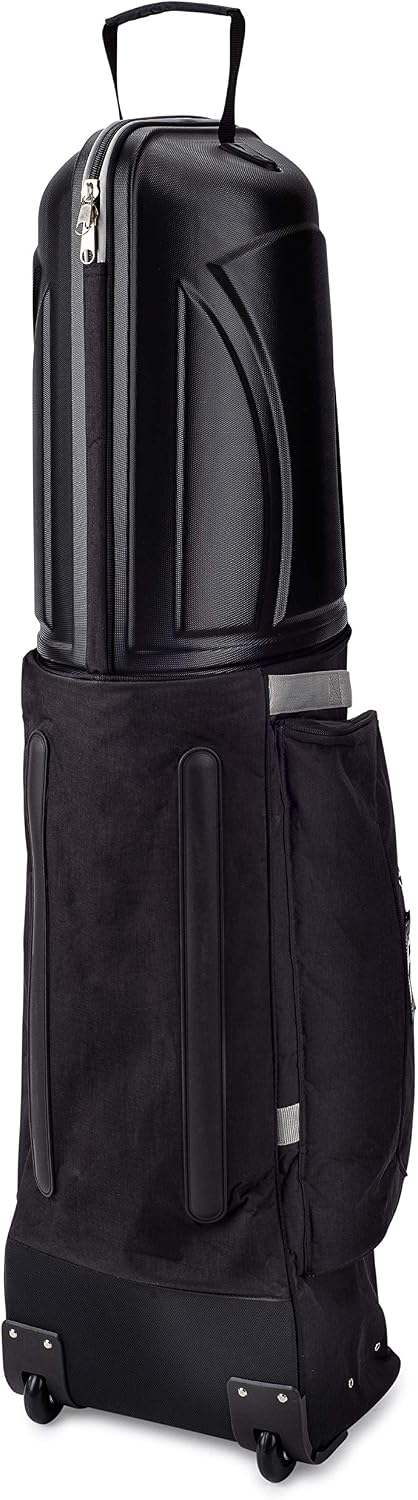Founders Club Golf Travel Bag with Wheels - Lightweight Travel Cover & Case for Airlines - Club Protection with ABS Hard Top & Standup Pole Stiffening System