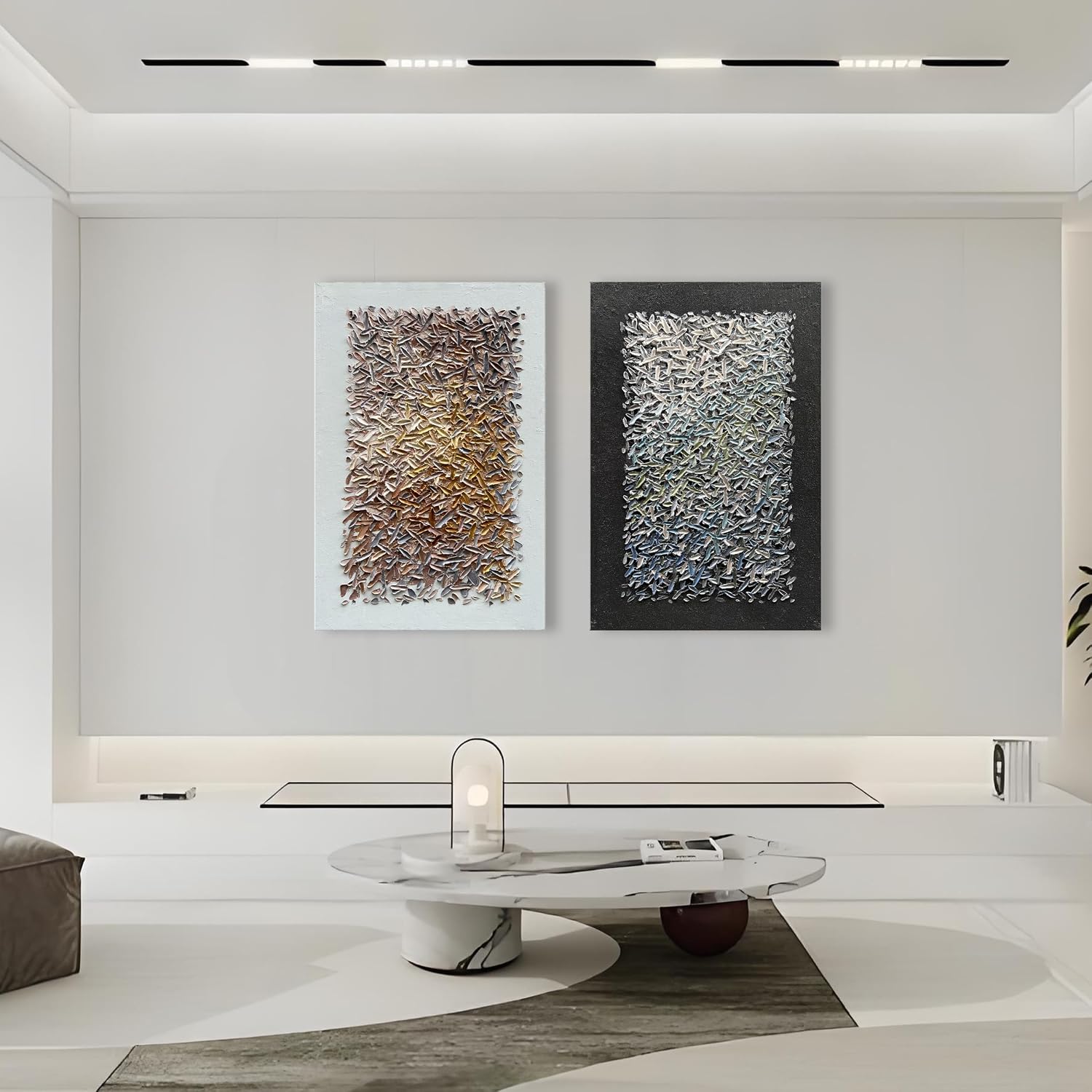 Art Hand Painted Minimalist Art Oil Painting Modern Abstract Art Oil Painting Home Office Corridor Wall Decoration 45x30 inches