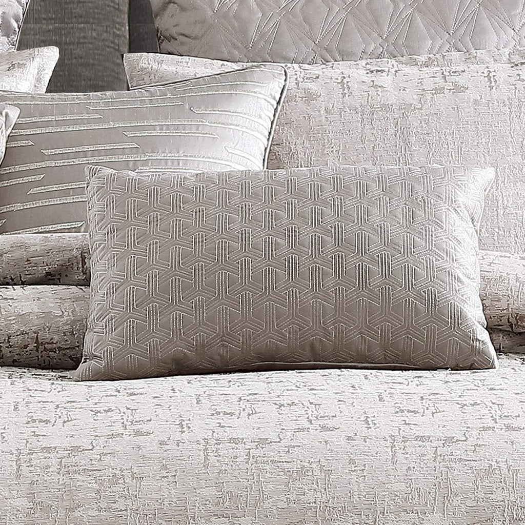 Riverbrook Home 100% Polyester Comforter Set, Queen, Genoa - Gray, 9 Piece Set