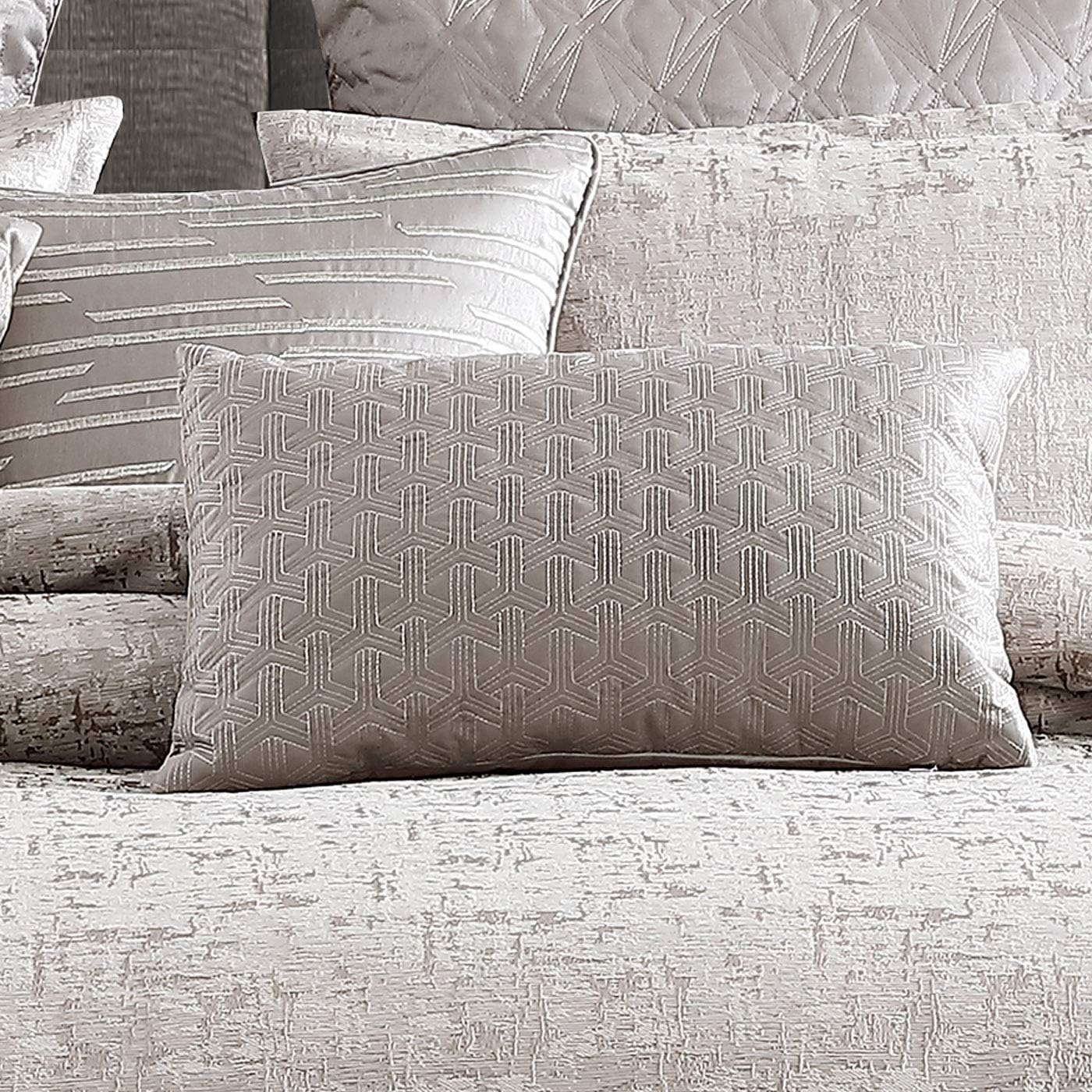 Riverbrook Home 100% Polyester Comforter Set, King, Genoa - Gray, 10 Piece Set