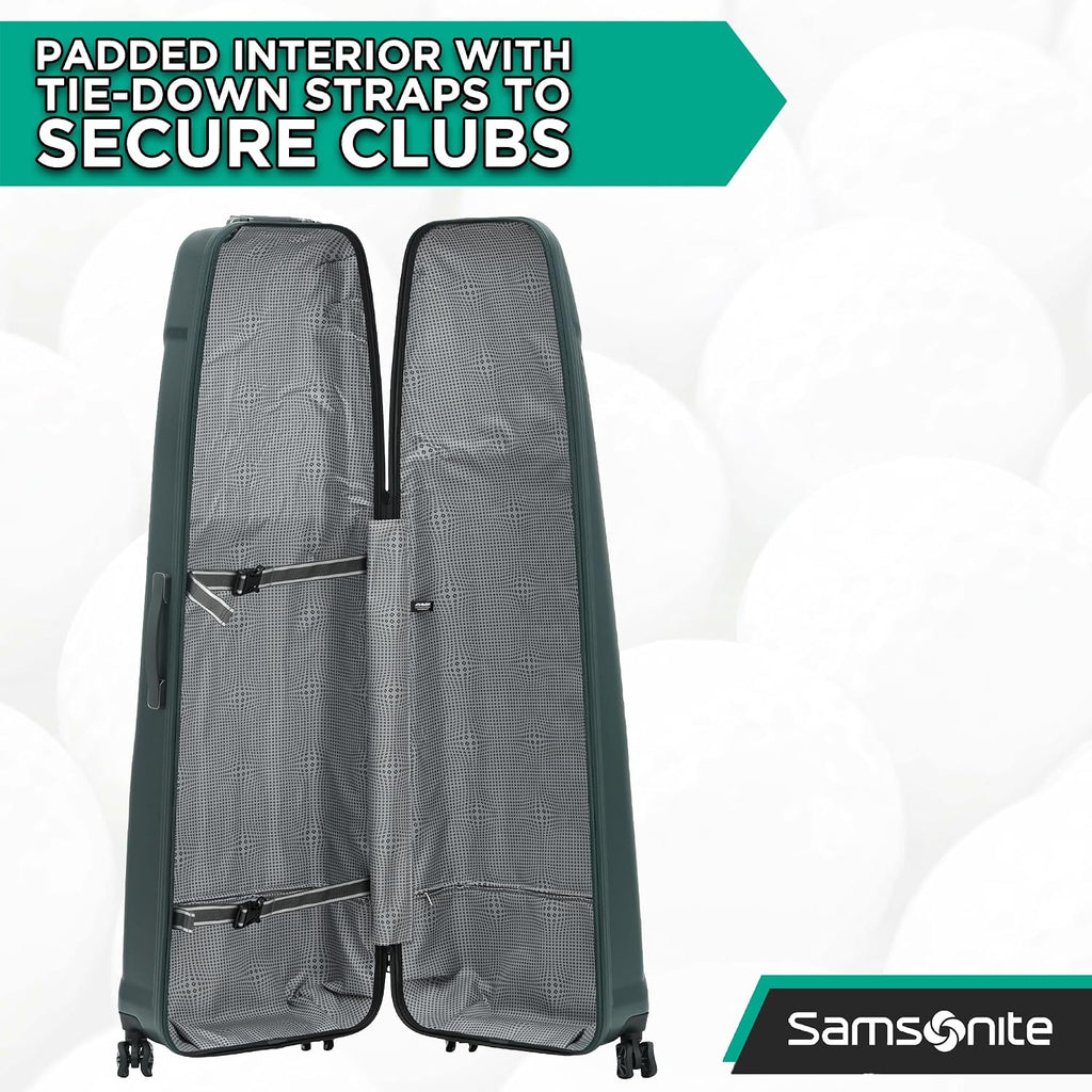 Samsonite Tour Premier Golf Hard Case Golf Travel Bag, Lightweight & Durable ABS Shell, 360 Degree Multi-Directional 'Shark Wheels'