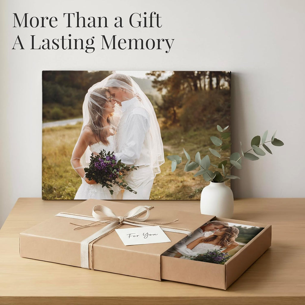 Smile Art Design Custom Canvas Print – Personalized Photo Wall Art, Made to Order in USA, Premium Canvas, Gallery Wrapped