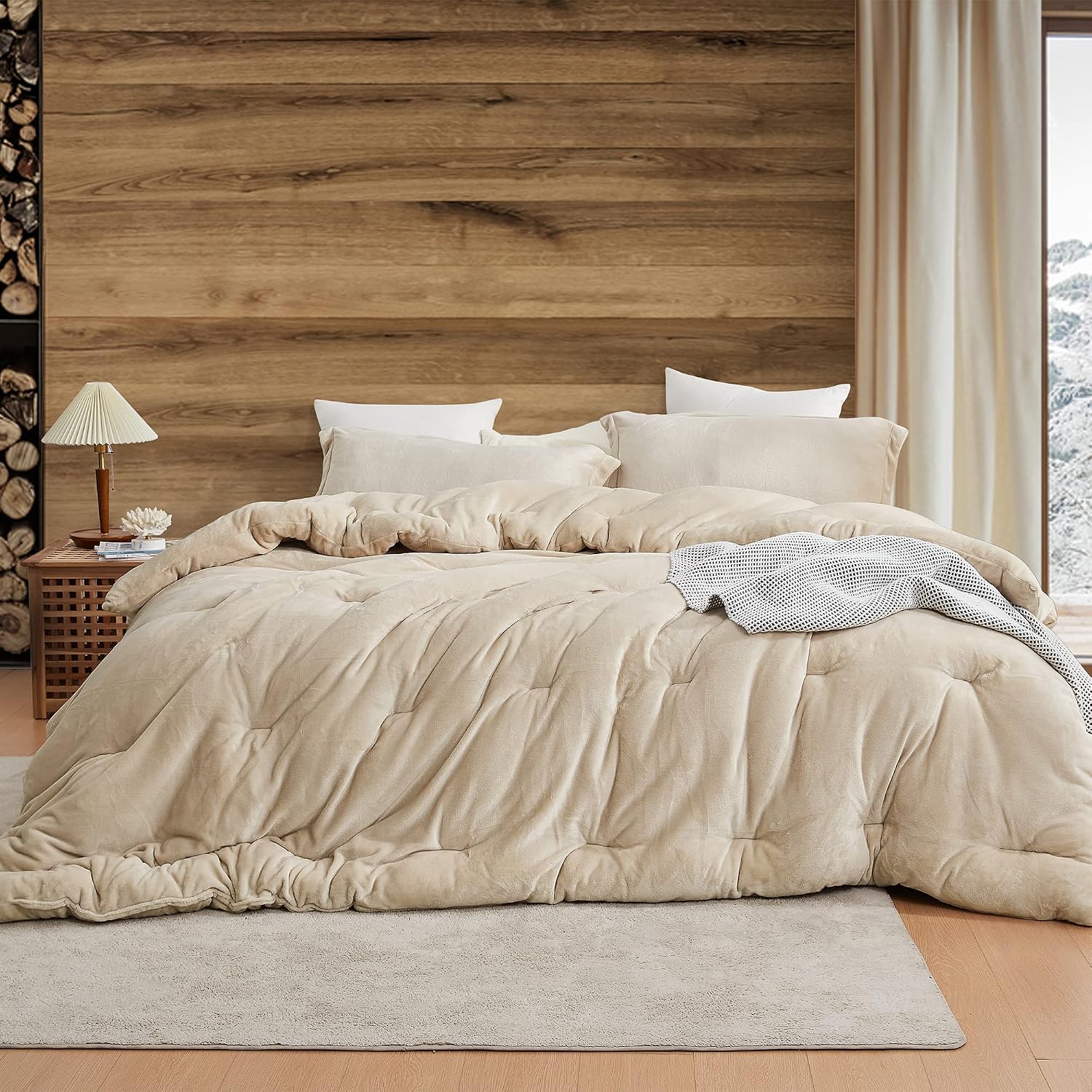 Byourbed Thicker Than Thick - Coma Inducer® Oversized King Comforter Set - Standard Plush Filling - Birch