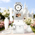 Audio Guest Book Wedding Phone,Record Customized Audio Message with Guest Book Retro Phone Audio Guestbook,Easy to Use and Creative Recording Solution White