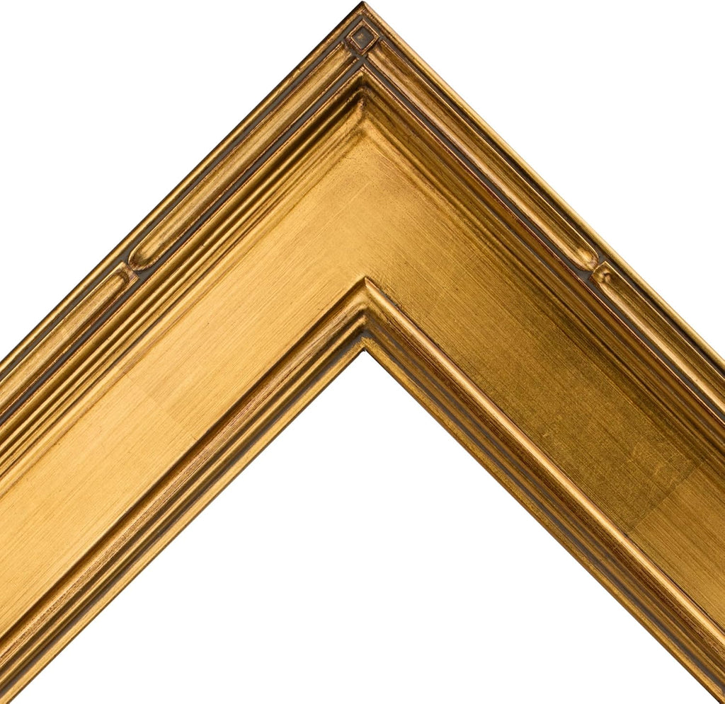 Creative Mark Museum Plein Aire Ornate Picture Frame - 24x30 - Gold Leaf - Pack of 2, High-End Antique Style Frames - Open Back with No Glass or Backing