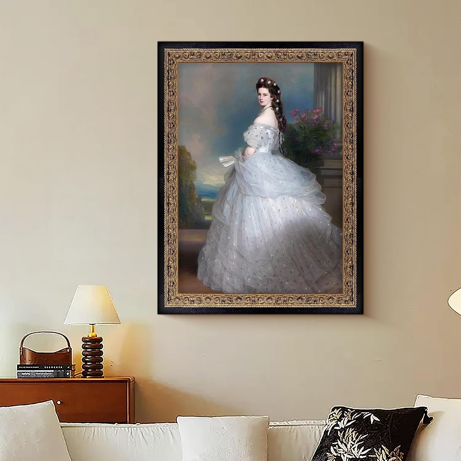 Black and Gold 24'x36' Picture Frame: Wooden Frames for 2ft by 3ft Pictures Artwork Vertical/Horizontal Display, Wall Hanging 36x24 Frame with Glass and Back