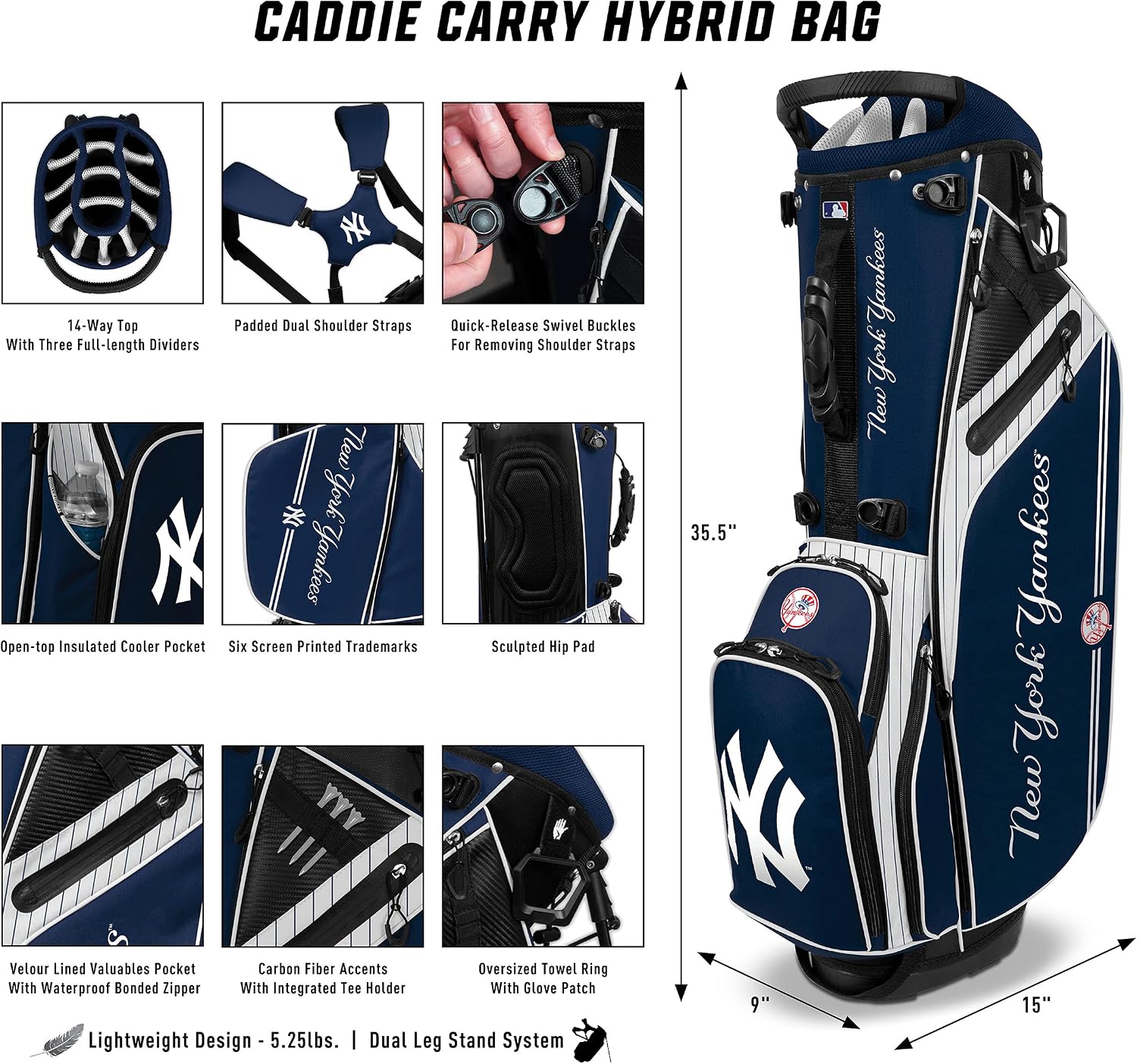 Caddie Carry Hybrid Golf Bag