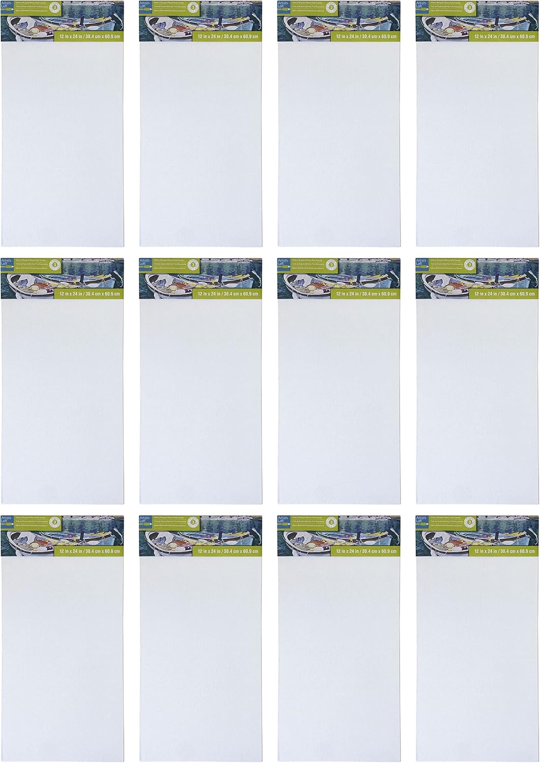 Artist's Loft Level 3 Gallery Wrapped Heavy Duty Canvas, 12 Pack