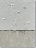 NANKAI Hand Painted Grey and White Art Canvas Paintings Minimalist Abstract Oil Painting Wall Art 40x28 Inch Art Home Decoration Wall Ready to Hang