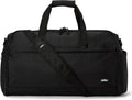 Halfday Convertible 2-in-1 Premium Garment Duffel Weekender Bag 45L: Wrinkle-Free Travel (Hanging Suit Compartment, Shoe Pockets, Trolley Sleeve), Balistic Nylon Carry-on, Jet
