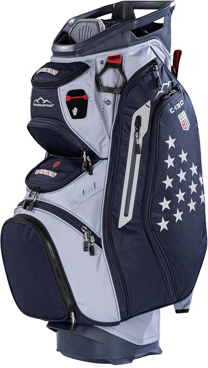 Sun Mountain Men's C130 Lightweight Cart Golf Bag, 14-Way Top, 2026 Model