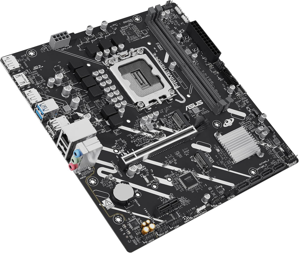 ASUS Prime H810M-E-CSM Intel® H810 mATX Commercial CSM Motherboard, LGA 1851, DDR5, PCIe 4.0, M.2, 1G LAN, HDMI, USB 3.2, AI PC-Ready, ASUS Control Center Express Support for SMB & IT Deployments