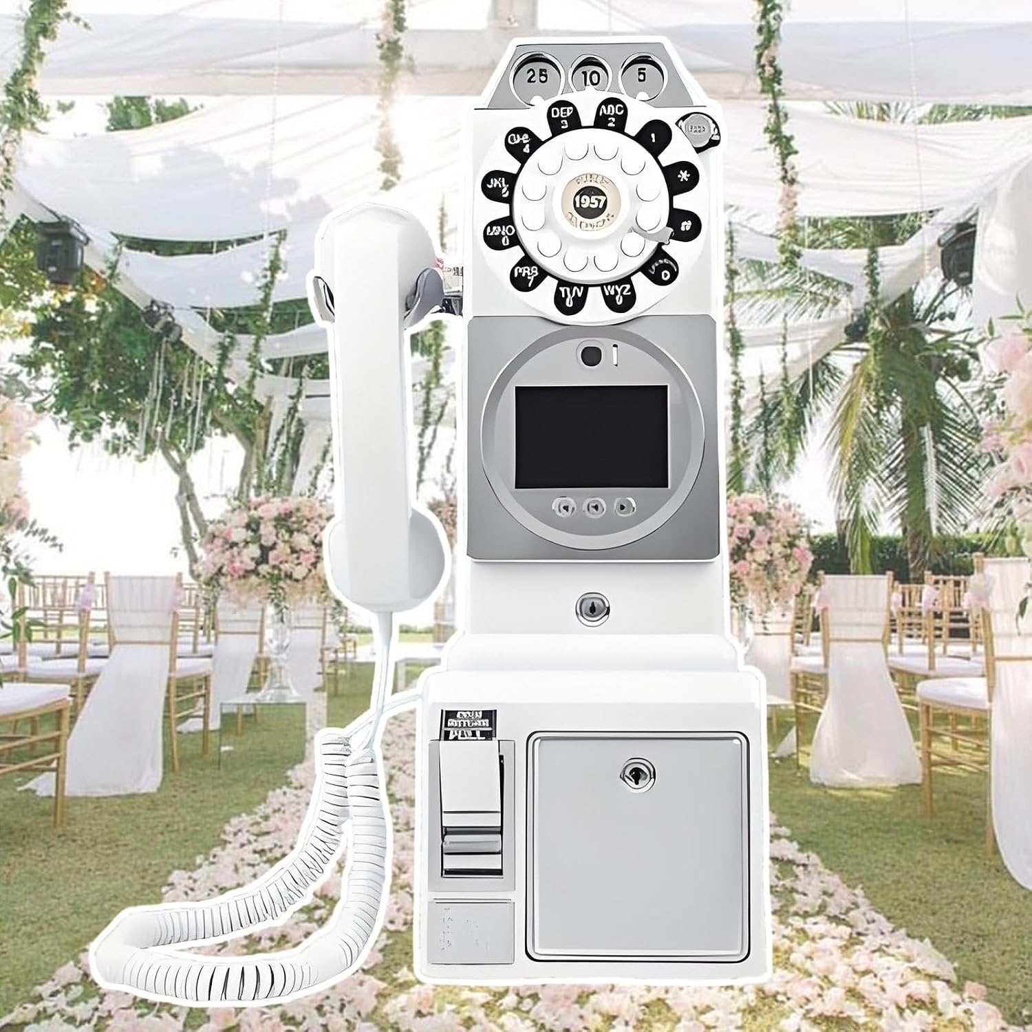 Customizable Video Audio Guest Book,1080p Wedding Phone Guestbook,for Engagements Anniversaries Baby Showers Graduation,64GB