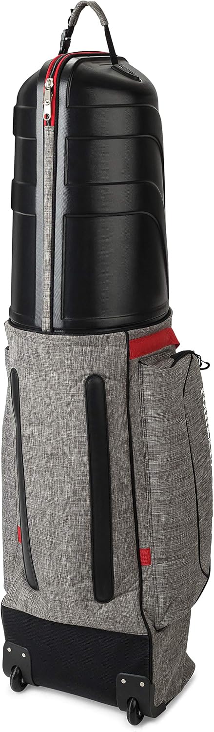 Founders Club Golf Travel Bag with Wheels - Lightweight Travel Cover & Case for Airlines - Club Protection with ABS Hard Top & Standup Pole Stiffening System