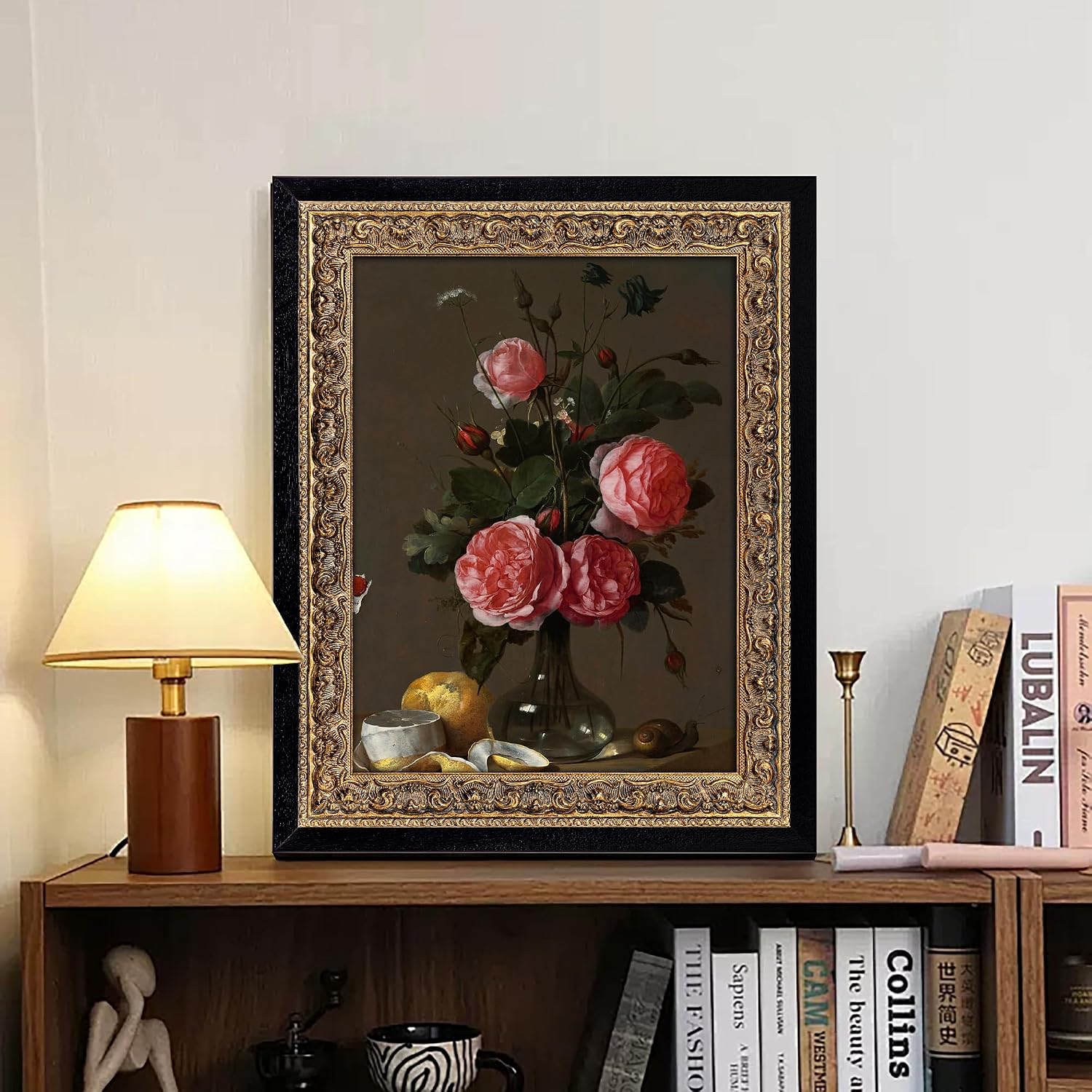 Black and Gold 24'x36' Picture Frame: Wooden Frames for 2ft by 3ft Pictures Artwork Vertical/Horizontal Display, Wall Hanging 36x24 Frame with Glass and Back