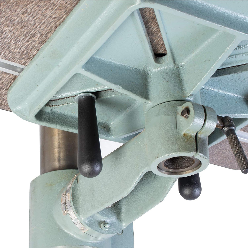 Fulton Drill Press Table 15' x 24' x 1-3/8' Thick with Aluminum L Fence, 2 Each 3/8' Hold Downs and 2 Zero Clearance Inserts