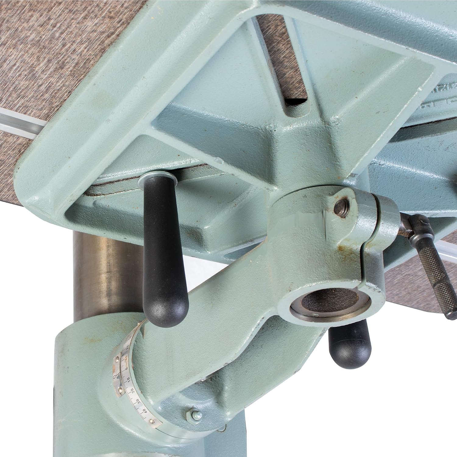 Fulton Drill Press Table 15' x 24' x 1-3/8' Thick with Aluminum L Fence, 2 Each 3/8' Hold Downs and 2 Zero Clearance Inserts
