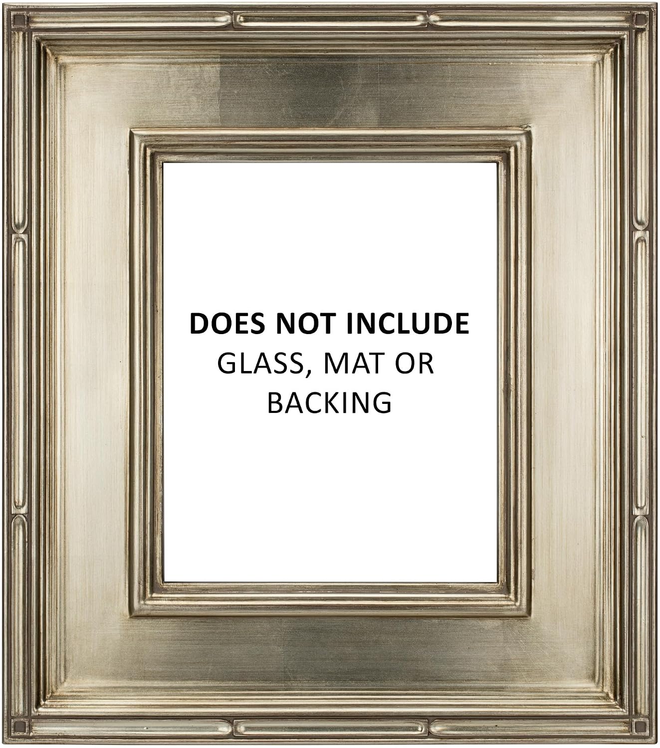 Creative Mark Museum Plein Aire Ornate Picture Frame - 18x24 - Silver Leaf - Pack of 2, High-End Antique Style Frames - Open Back with No Glass or Backing