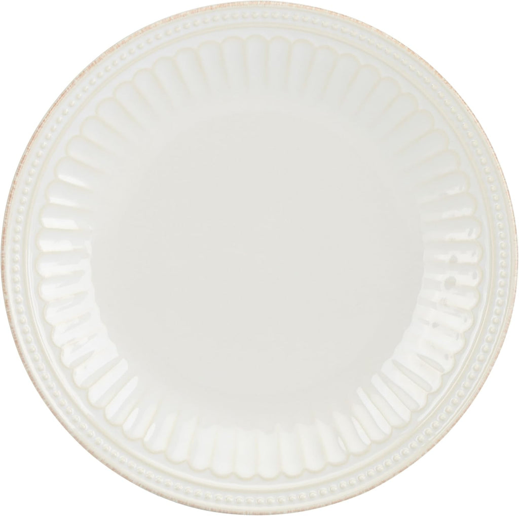 Lenox White French Perle Groove Accent Plate, 1.30 LB