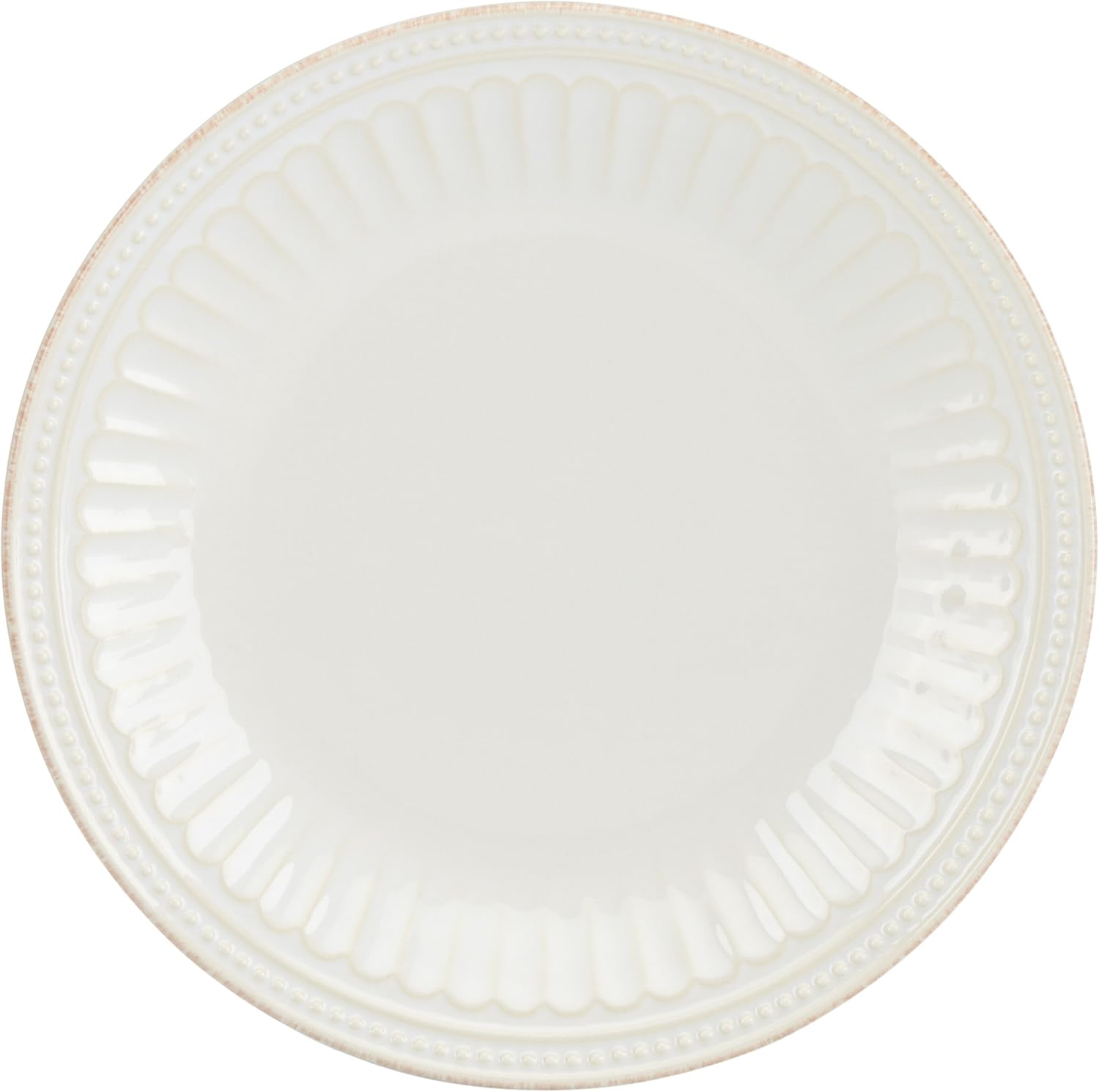Lenox White French Perle Groove Accent Plate, 1.30 LB