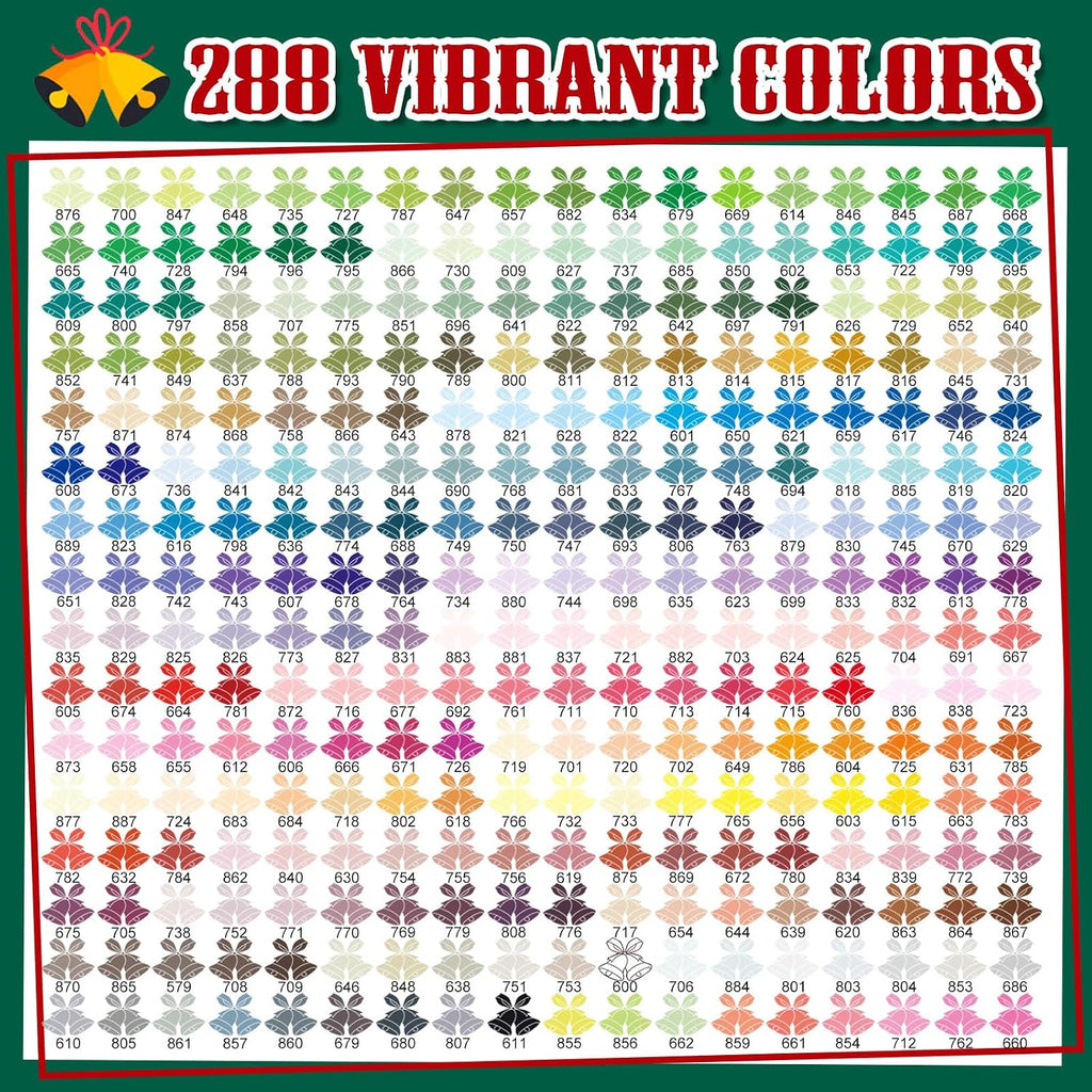 Amamao 288 Colors Acrylic Paint Markers, Soft Brush Tip Pens and Markers, Acrylic Paint Pens for Wood, Stone, Canvas, Glass, Fabric, Egg, Rock Painting and DIY Crafts Art Supplies (288 BOX)