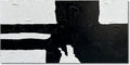 NANKAI Art Hand painted Minimalist style black and white art abstract wall decoration oil painting living room corridor office wall decoration art piece 24x48 inches