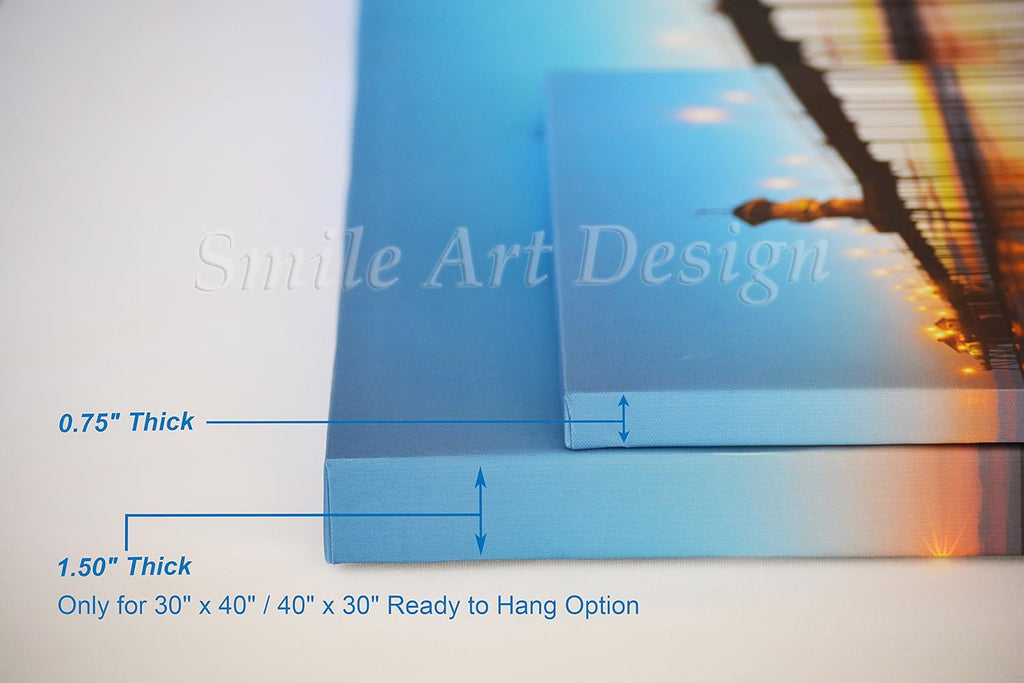 Smile Art Design Leonardo Da Vinci's Masterpiece Mona Lisa Pink Bubble Gum Art CANVAS PRINT Famous Paintings Wall Art Classic Art Home Decor Stretched Ready to Hang Made in USA 40x30