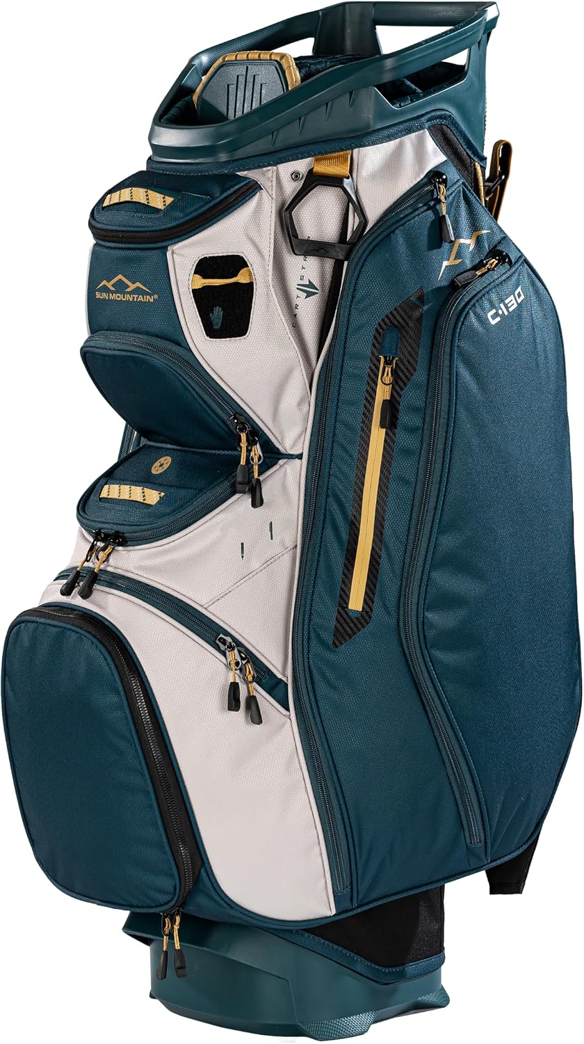 Sun Mountain Men's C130 Lightweight Cart Golf Bag, 14-Way Top, 2026 Model