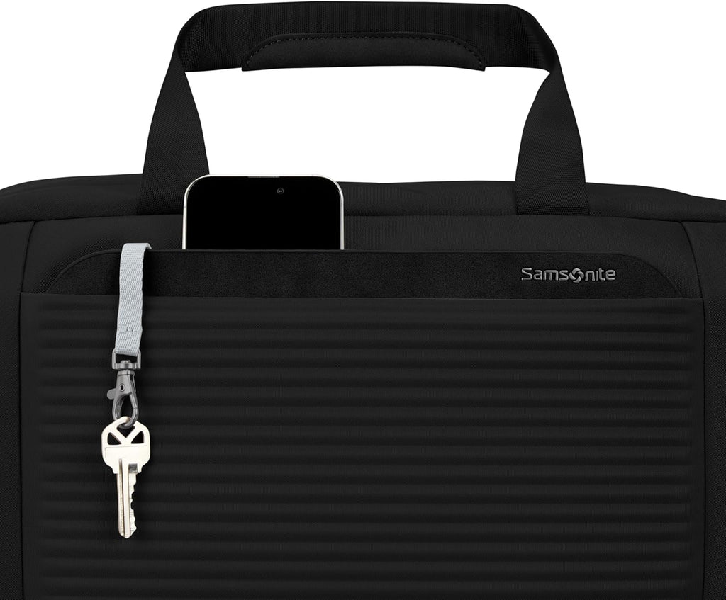 Samsonite Paralux Weekender Duffel Bag, Travel Carry-On Bag with Wide Opening, Drop-Bottom Shoe & Laundry Compartment, AirTag Holder, StackIt Strap - Business & Leisure Travel Bag