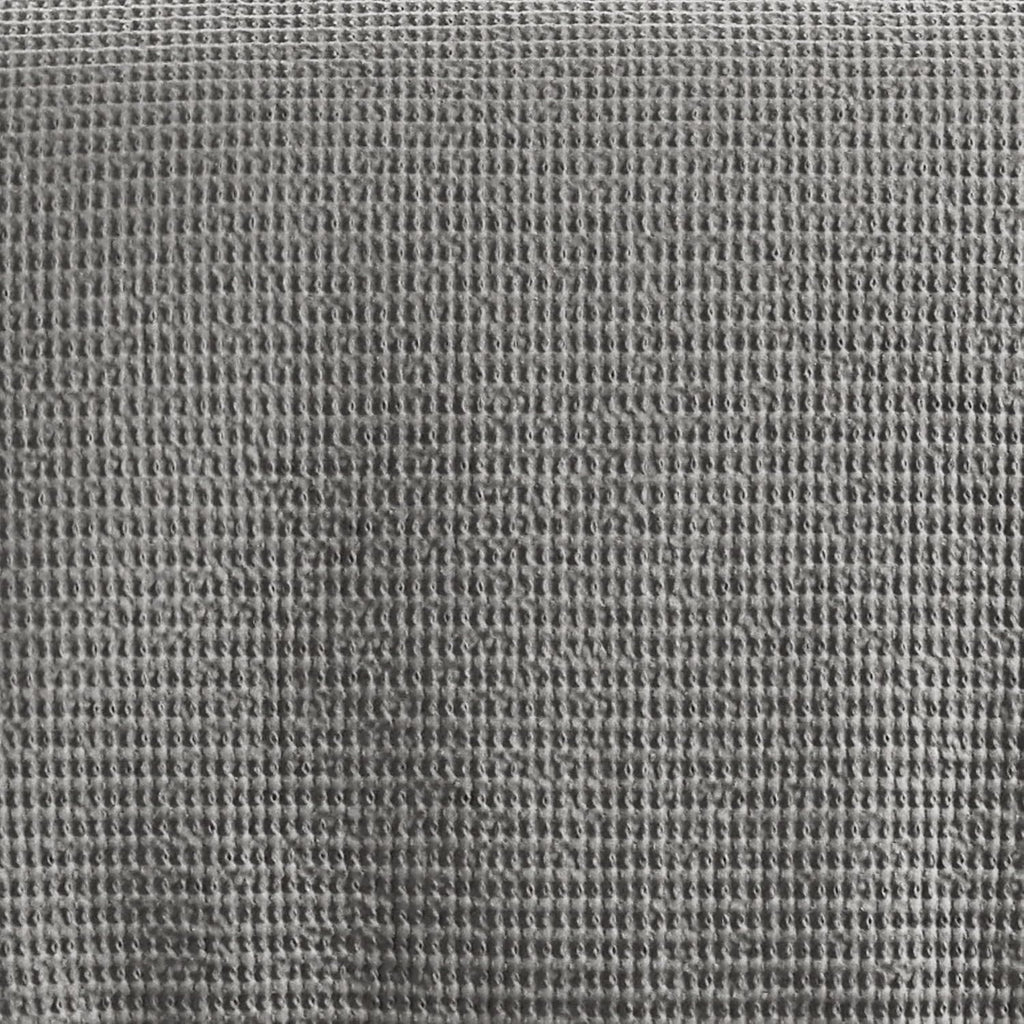 Levtex Home Cloud Waffle Twin Duvet Cover Set (68x88in) with 1 Pillow Sham (26x20in) - Solid Waffle Cotton Texture - Grey - 100% Cotton Twin Size Duvet Cover Set - Soft, Pre-Washed