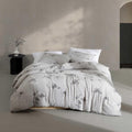 Calvin Klein - Queen Comforter Set, Floral Inspired Soft Bedding with Matching Shams, Oeko-Tex Certified (Aquarelle Floral Grey, Queen)