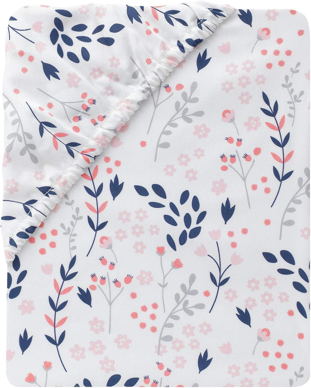 Lambs & Ivy Forever Friends 4-Piece Nursery Crib Baby Bedding Set - Blue, Pink