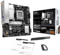 ASRock B850M Rock WiFi Socket AM5 Micro-ATX Motherboard, Supports AMD Ryzen 9000/8000/7000 Series, DDR5 8200+ (OC), PCIe 5.0, WiFi 6E, 2.5G LAN B850
