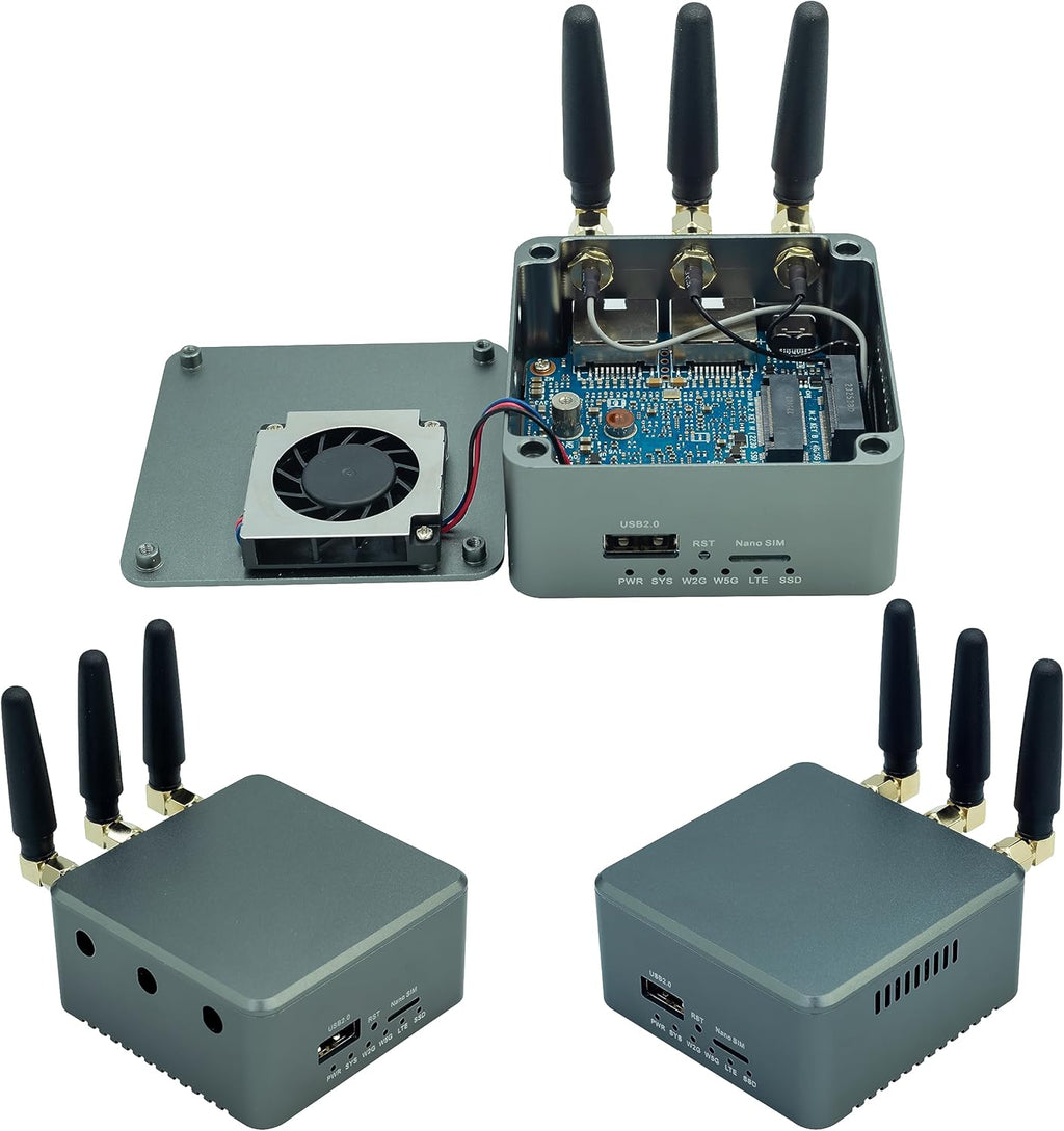 Banana Pi BPI-R3 Mini Wi-Fi 6 OpenSource Router, OpenWRT Dual-Band Wireless Router Board, MediaTek MT7986 (Filogic 830) CPU, Support M.2 NVMe SSD 2X 2.5GbE SFP Ethernet for Gaming Gateway NAS Device
