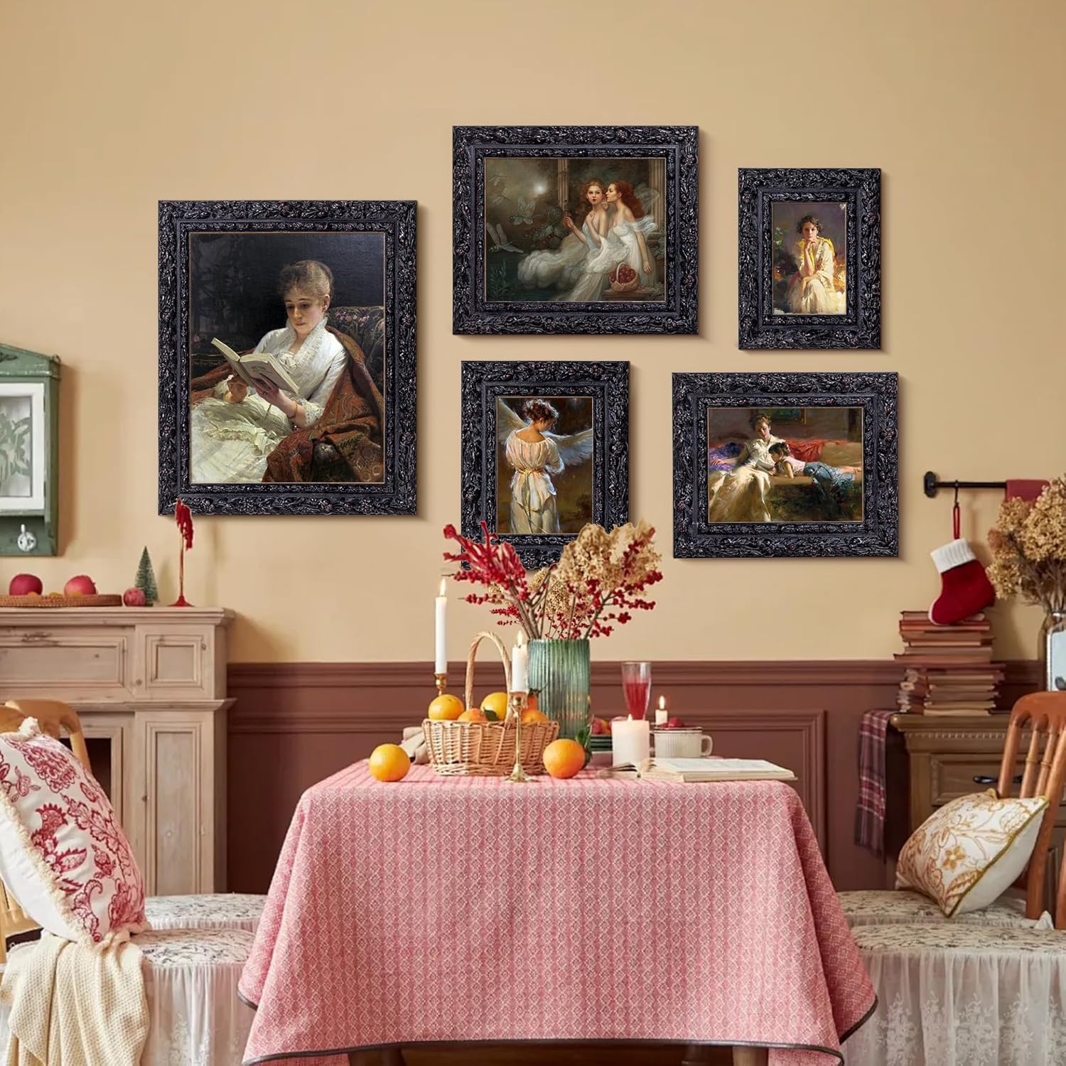 ArtXO Black 20'x28' Picture Frames: Wood Wall Hanging Frames Display 20 x 28 Pictures Poster, Vertical/Horizontal Frame with Glass and Back