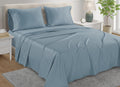 100% Egyptian Cotton Sheets For California King Size Bed, 800TC Sateen Weave CalKing Sheet Set, 15' Deep Elasticated Sheet & Pillowcase Sets, Soft & Comfy Naturally Cool & Breathable - French Blue