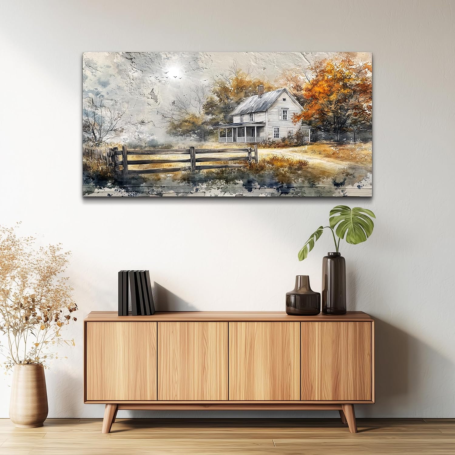 KELIYUAN Wall Decor Large Canvas Painting Wall Art For Bedroom Living Room Decoration Abstract Ink Landscape Painting Art Print Picture Room For office Farmhouse Home Decor Home Aesthetics 30x60 In