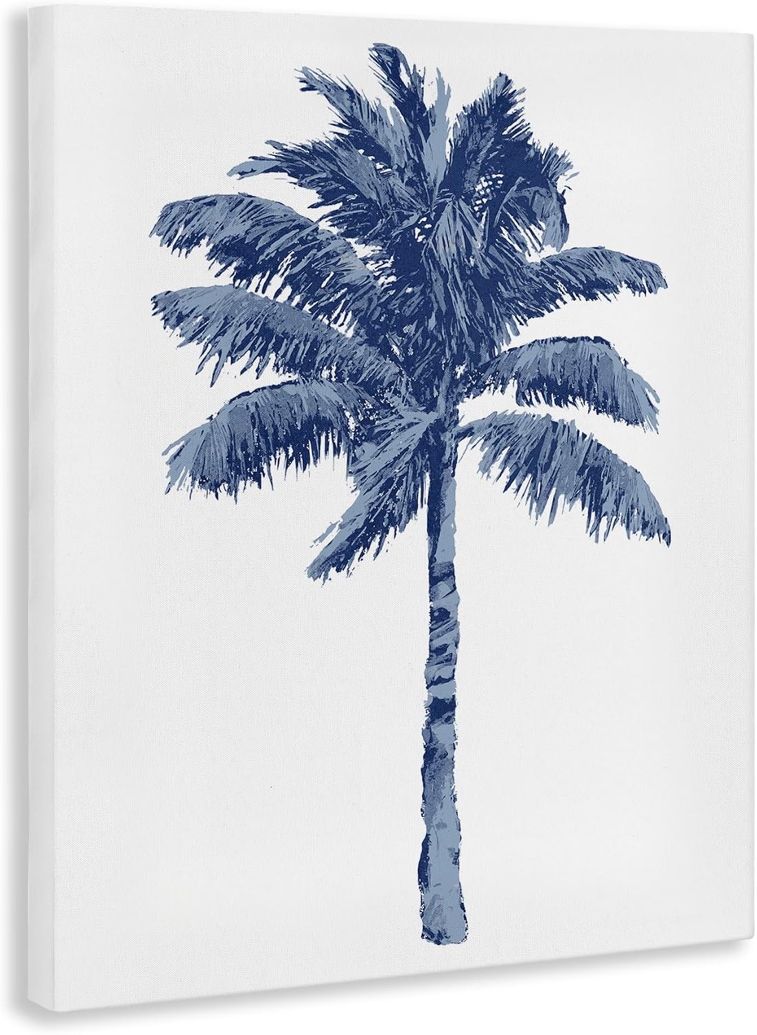 Stupell Industries Modern Palm Tree in Blue Canvas Wall Art Design by Kristen Drew, 36 x 48