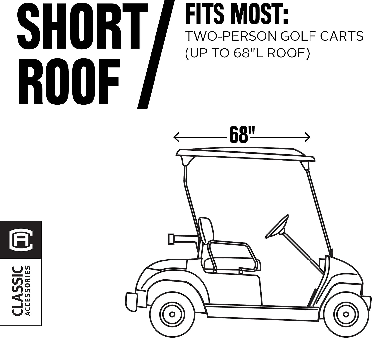 Classic Accessories Fairway Golf Cart Travel Enclosure