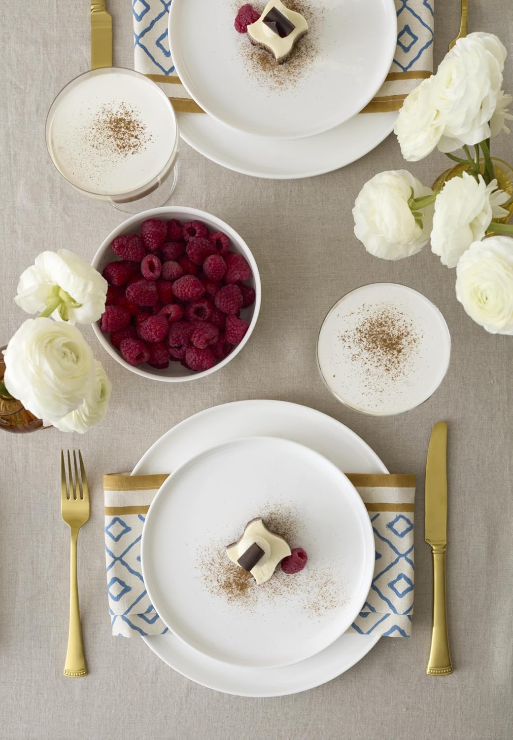 Lenox Dinnerware Sets, Modern White 18-Piece Dinnerware Set, Service For 6, Porcelain Material, Dishwasher Safe, Microwave Safe, Bowls, Plates And Bowls, Dinner Dishes, Plates Set (White, 18 Piece)