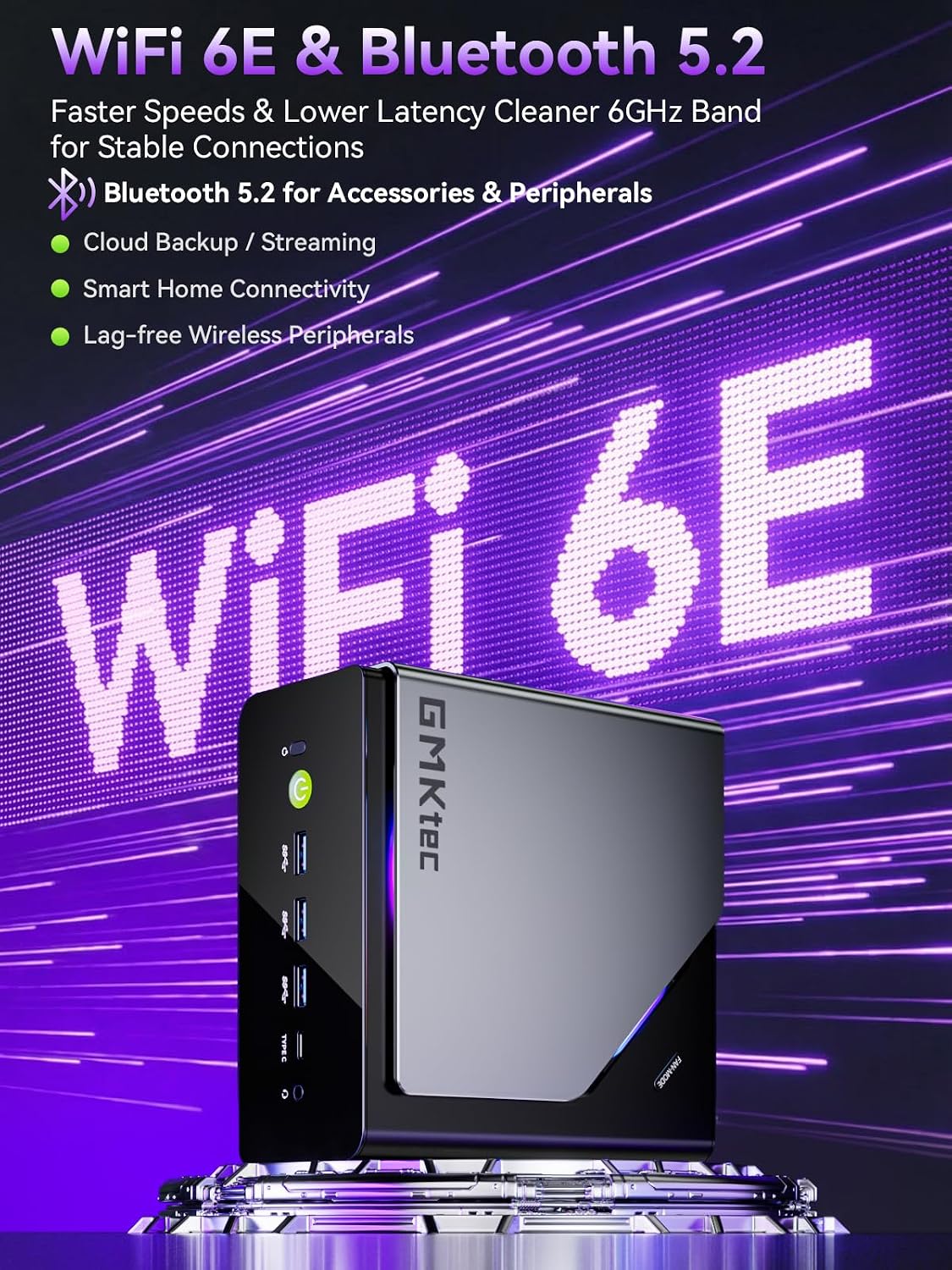 GMKtec K15 Mini PC, Intel Ultra 5 125U(12T/14C, Up to 4.3GHz), 16GB DDR5 1TB PCIe 4.0 SSD,GPU AI Boost (Int8), Mini Gaming Computer Quad 8K Display HDMI2.1+DP1.4+USB4+Type C
