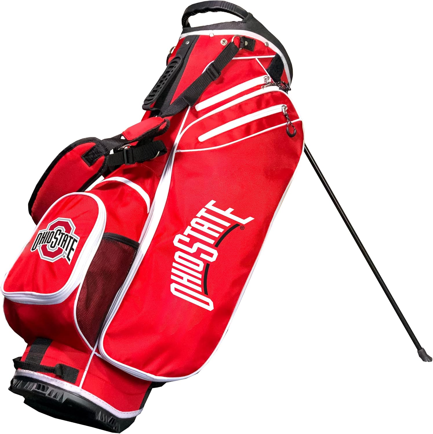 Team Golf NCAA Birdie Stand Golf Bag, Lightweight, 14-Way Club Divider, Spring Action Stand, Insulated Cooler Pocket, Velcro Glove and Umbrella Holder & Padded Handles