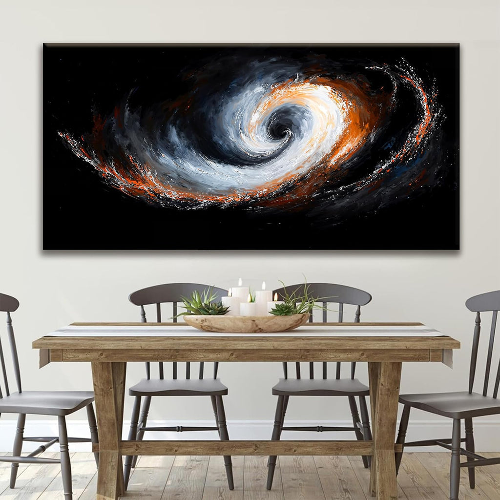 QSQ Large Abstract Wall Art For Living Room Canvas Art Wall Decor Print Abstract Black White Wall Art Painting Prints Picture For Bedroom Office Home Decor 29 × 58 In